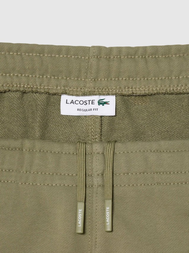 Cal��es Lacoste Homem Lacoste Striped Band Fleece Shorts