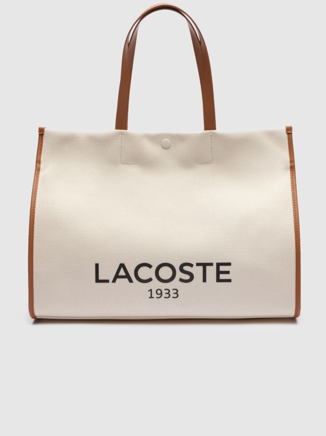 Mala Lacoste Mulher Heritage Canvas L Shopping Bag