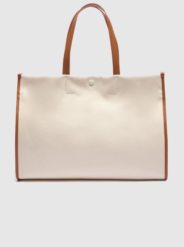 Mala Lacoste Mulher Heritage Canvas L Shopping Bag