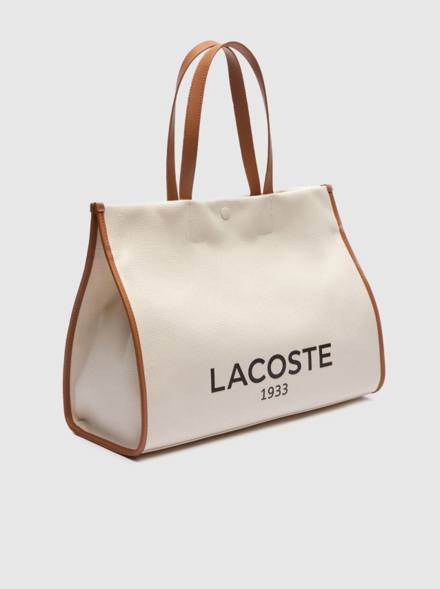 Mala Lacoste Mulher Heritage Canvas L Shopping Bag