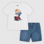 2 Pe�as Levis Menino  Lvb Skater Levi Tee & Denim Se