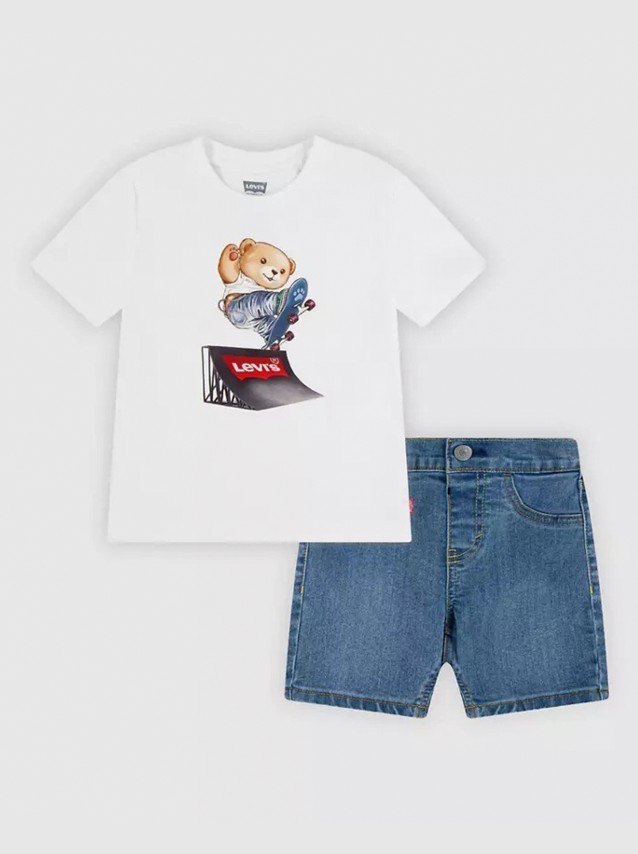 2 Pe�as Levis Menino  Lvb Skater Levi Tee & Denim Se