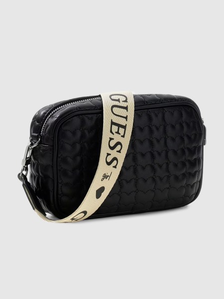 Mala Guess Menina  Heart Quilt Camera Bag