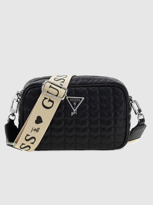 Mala Guess Menina  Heart Quilt Camera Bag