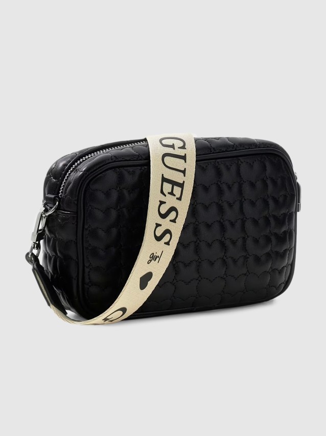 Mala Guess Menina  Heart Quilt Camera Bag