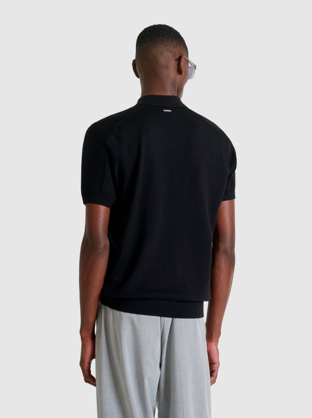 Polo  Antony Morato Homem Sweater Polo With Button Short Sleeves Regular Fit In Combed Cotton