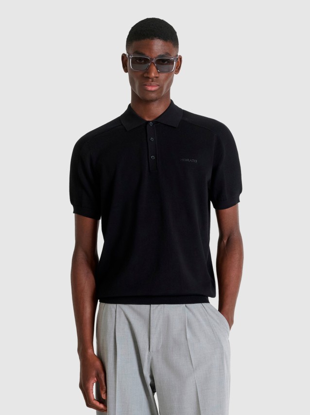 Polo  Antony Morato Homem Sweater Polo With Button Short Sleeves Regular Fit In Combed Cotton