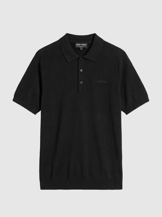 Polo  Antony Morato Homem Sweater Polo With Button Short Sleeves Regular Fit In Combed Cotton