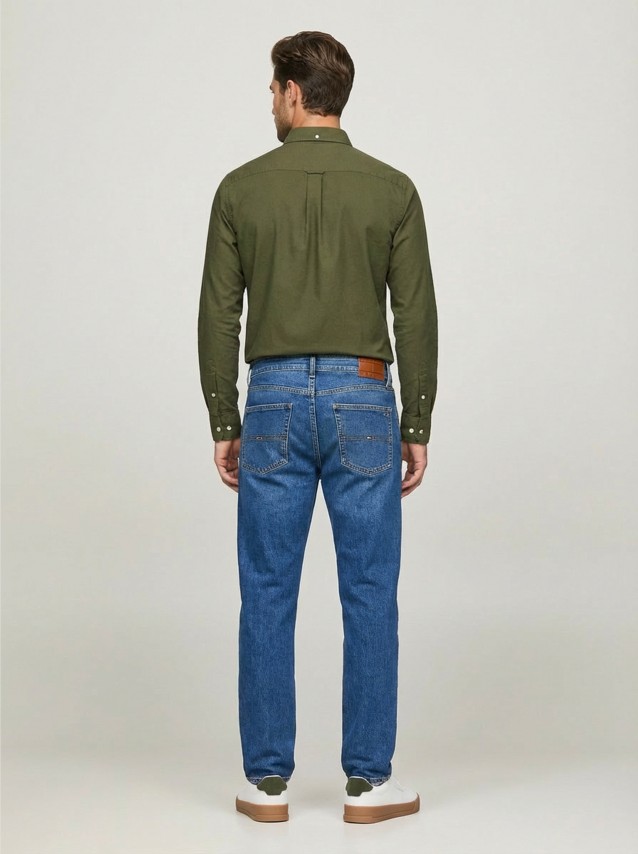 Camisa Homem Tjm Original Stretch Shirt Tommy Jeans