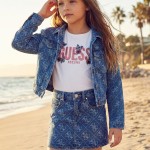 Casaco Guess Menina Cmfrt Denim Jacket W/4G Laser