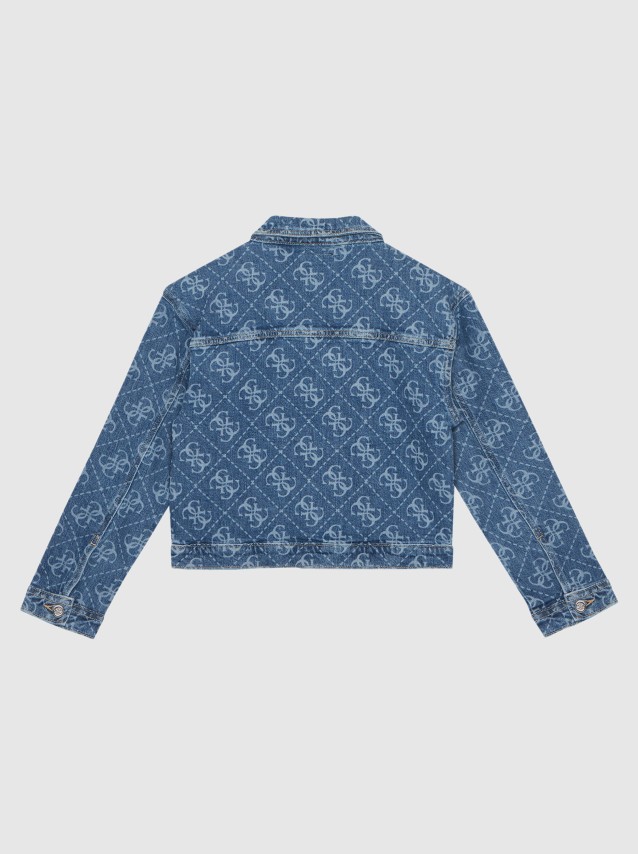 Casaco Guess Menina Cmfrt Denim Jacket W/4G Laser