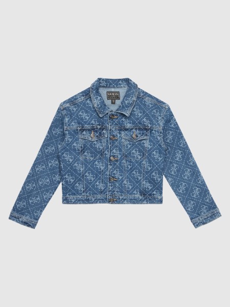 Casaco Guess Menina Cmfrt Denim Jacket W/4G Laser
