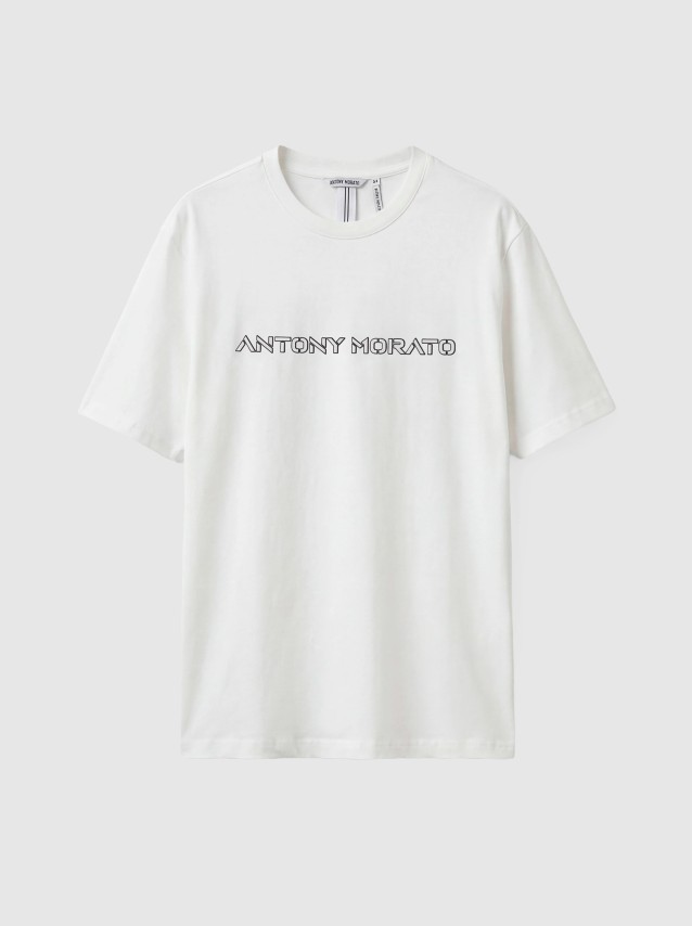 T-Shirt  Antony Morato Homem T-Shirt Regular Fit In Jersey Fabric With Contrast Layers In 2 Colors L
