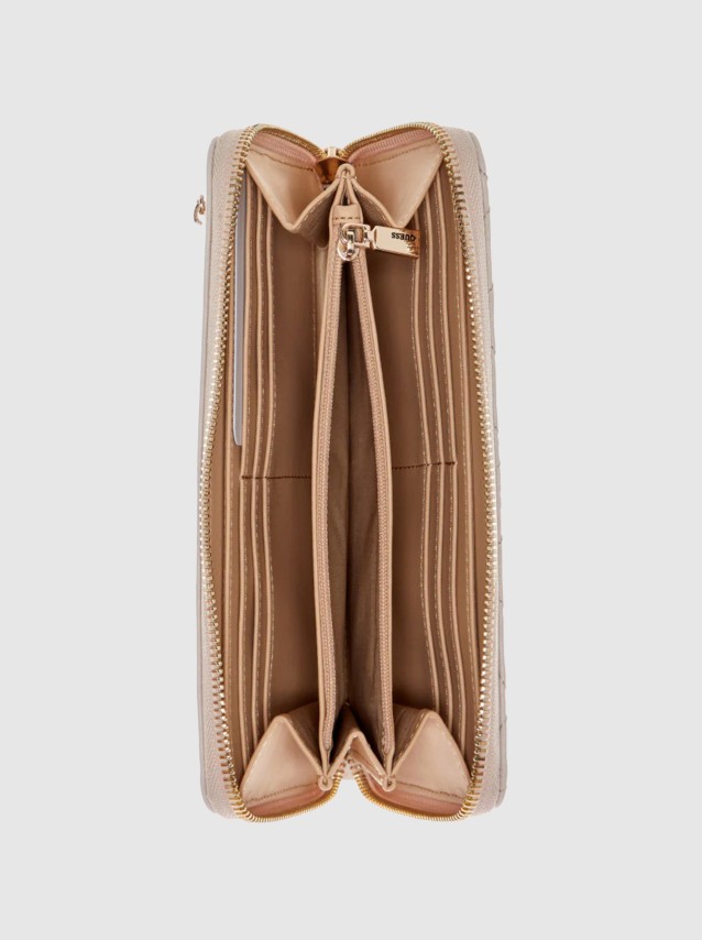 Porta Moedas Mulher Aldina Slg Large Zip Around Guess Acessorios