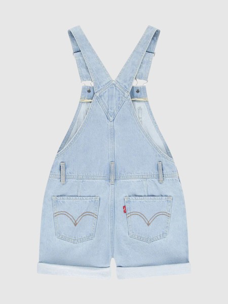 Jardineira Levis Menina Lvg Classic Shortalls