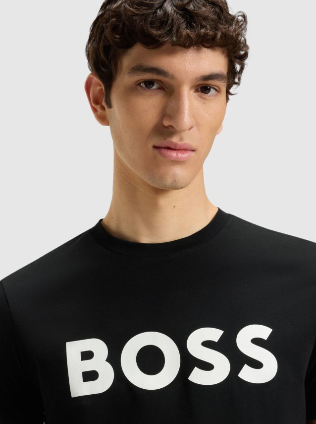 T-Shirt Homem Thinking Boss Orange