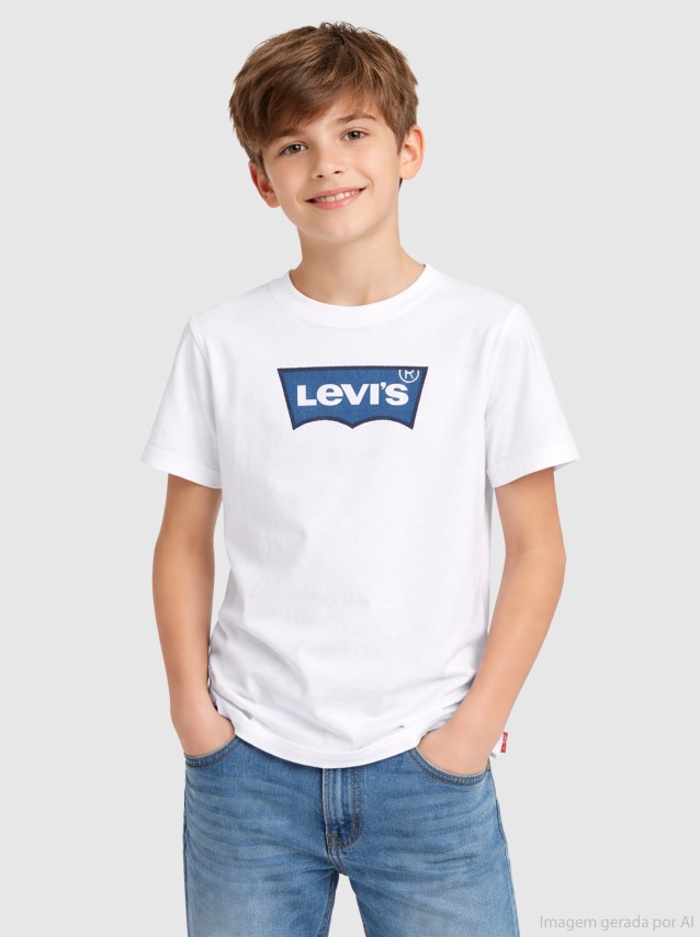 T-Shirt Levis Menino Lvn My First Batwing Tee