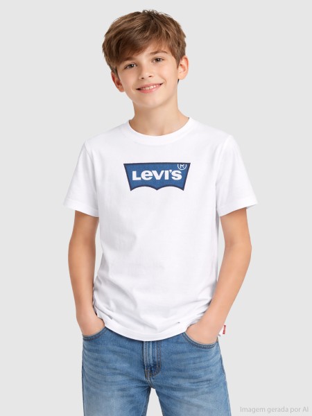 T-Shirt Levis Menino Lvn My First Batwing Tee