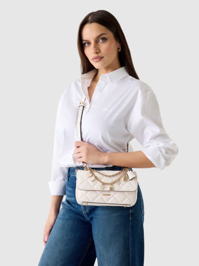 Mala Guess Mulher Libby Flap Crossbody
