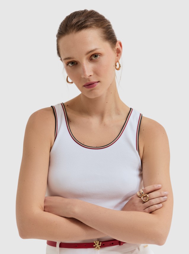 Top Lion Of Porches Mulher Singlete