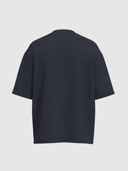 T-Shirt Selected Homem Slhrelaxbob Ss O-Neck Tee