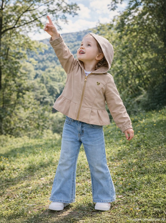 Casaco Guess Menina Hooded Poly Canvas Ls Jacket