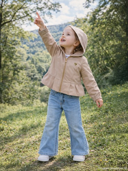 Casaco Guess Menina Hooded Poly Canvas Ls Jacket