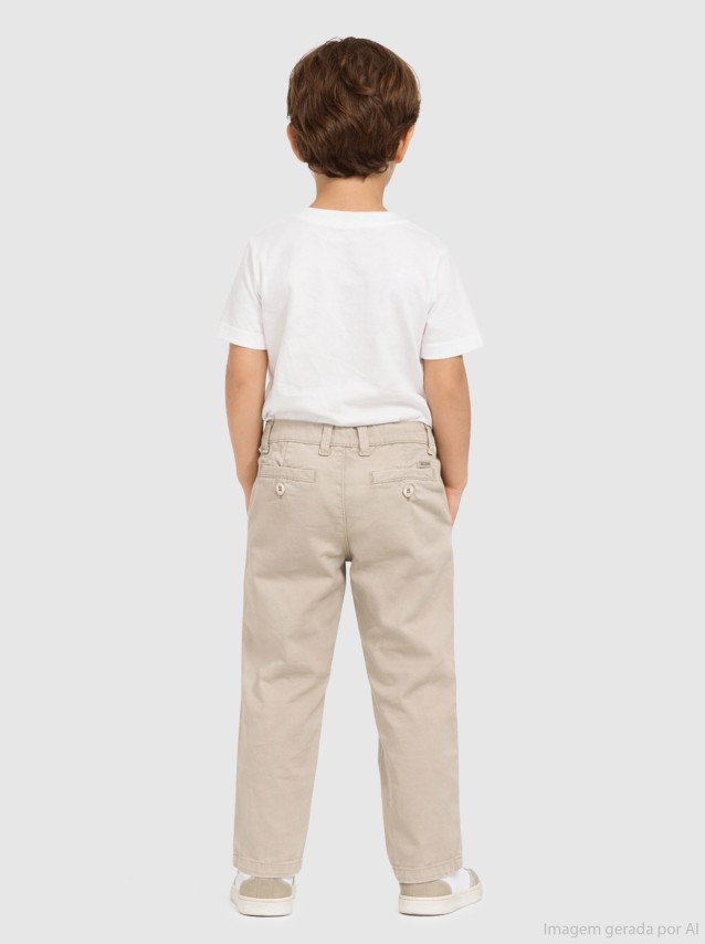 Cal�as Guess Menino Gmd Sateen Regular Chino Pants