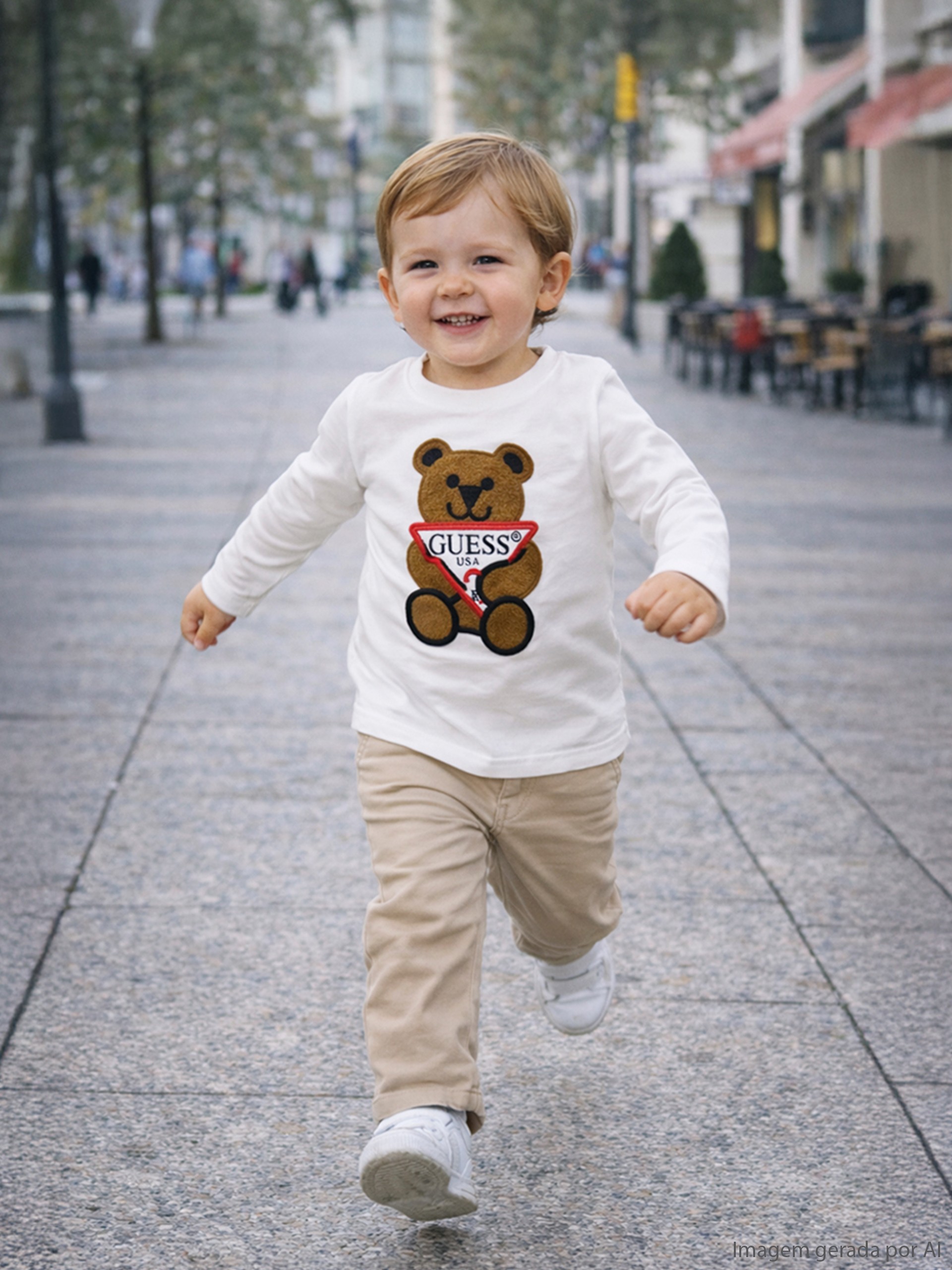 T-Shirt Menino Ls T-Shirt Guess Kids