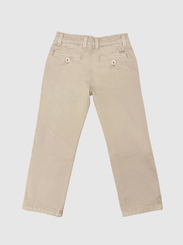 Cal�as Guess Menino Gmd Sateen Regular Chino Pants