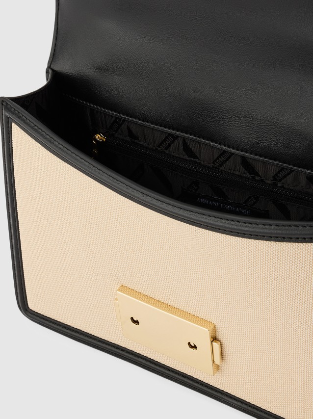 Mala Armani Exchange Mulher Jodie Canvas Crossbody M