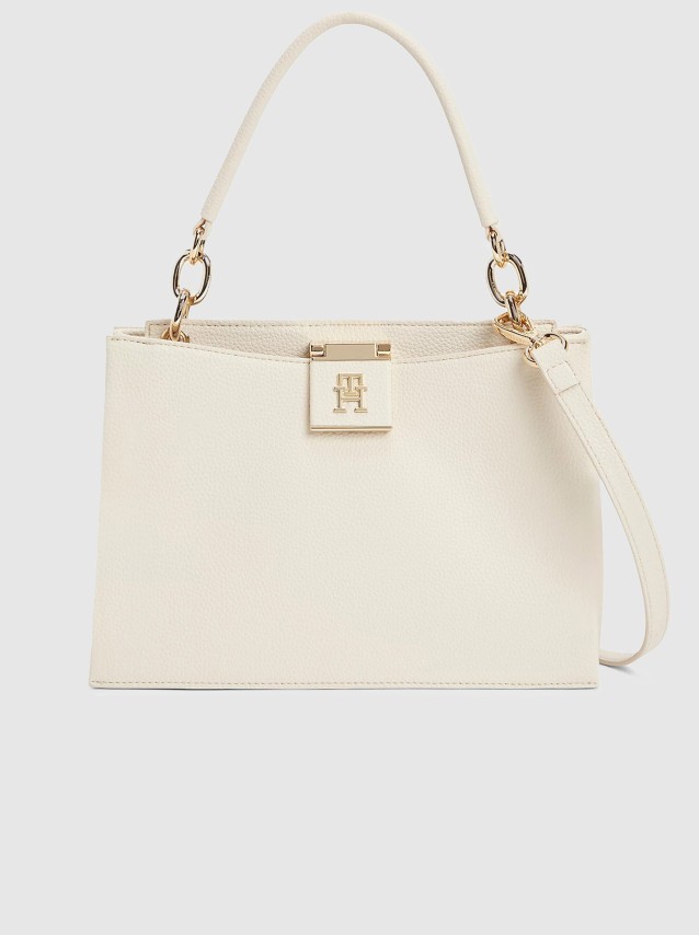 Mala Tommy Hilfiger Mulher Th Her Med Satchel