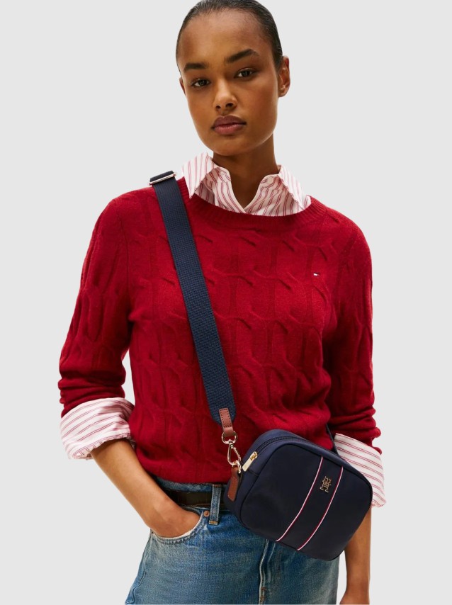 Mala Tommy Hilfiger Mulher Popette Camera Bag Corp