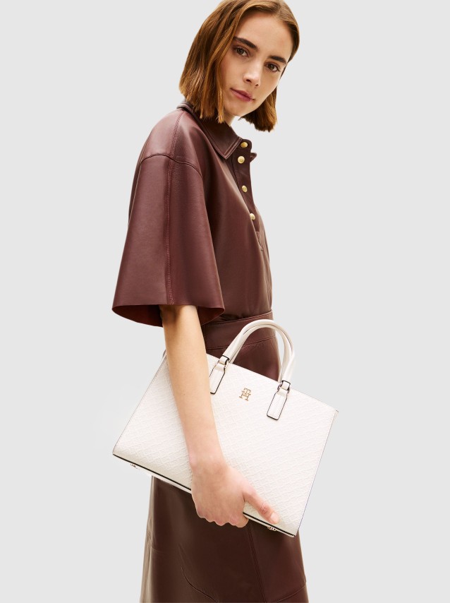 Mala Tommy Hilfiger Mulher Th Daily Satchel Mono