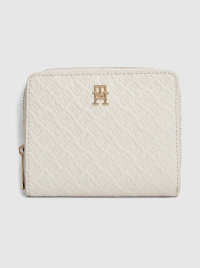Carteira Tommy Hilfiger Mulher Th Icon Med Za W/flap Mono