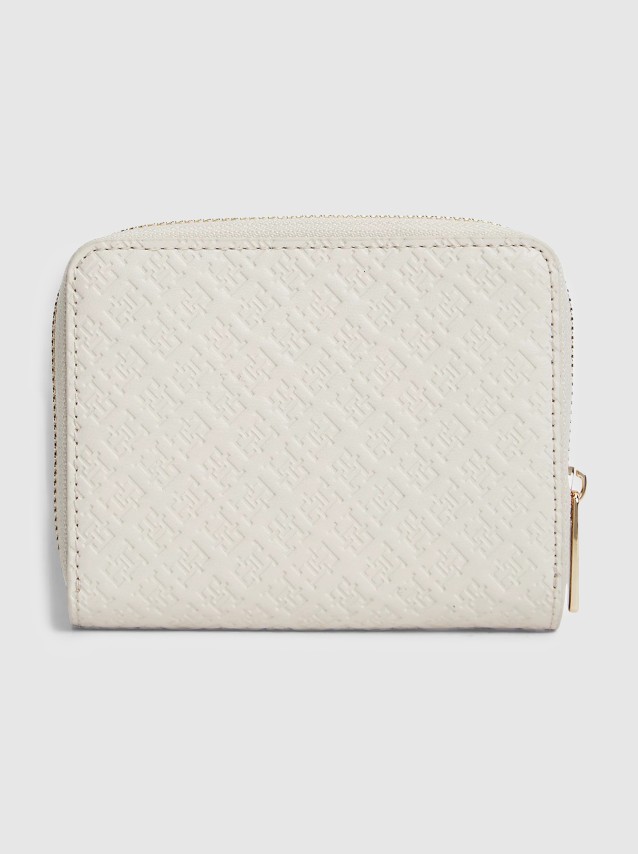 Carteira Tommy Hilfiger Mulher Th Icon Med Za W/flap Mono