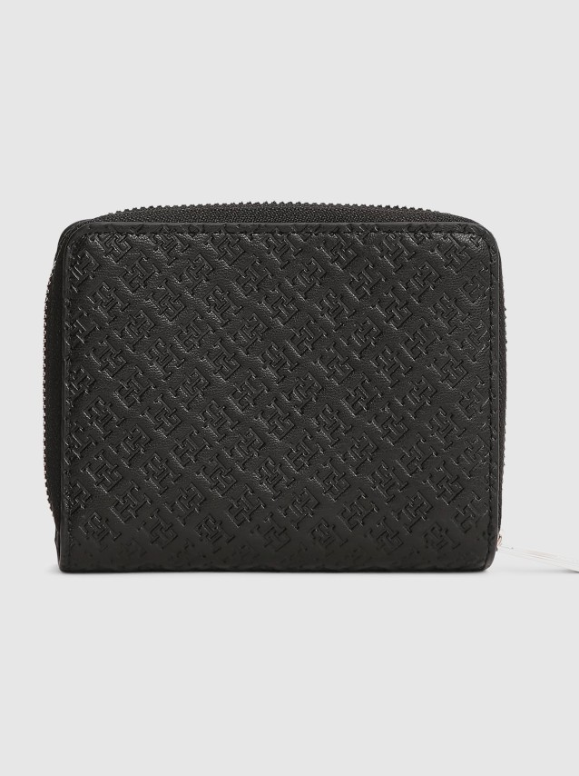 Carteira Tommy Hilfiger Mulher Th Icon Med Za W/flap Mono