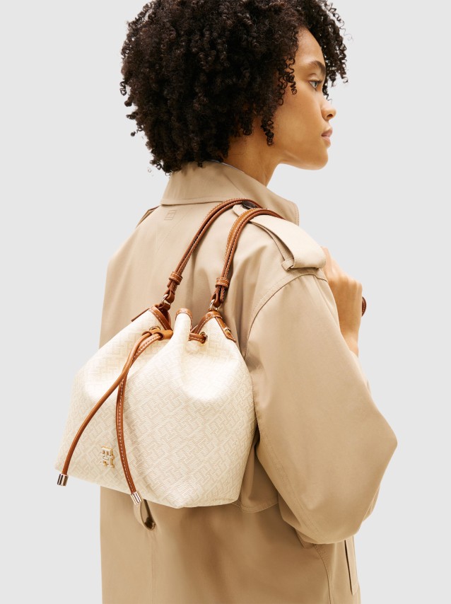 Mala Tommy Hilfiger Mulher Th Monoplay Bucket Le