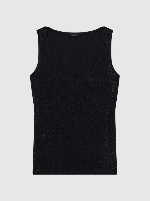 Top Guess Mulher Sl 4G Allover Tank Top
