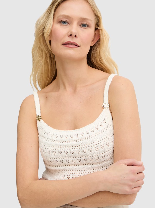 Top Guess Mulher Sl River Tank Top Swtr