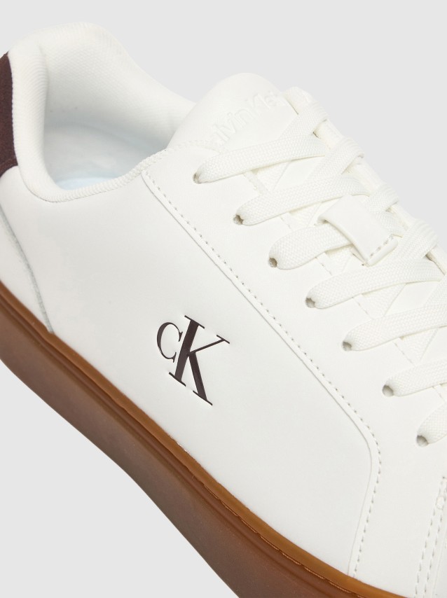 Sapatilha Calvin Klein Homem Classic Cupsole Laceup Lth