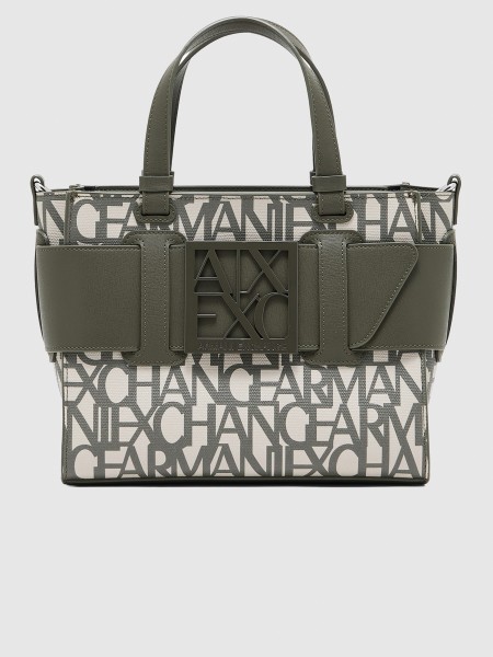Mala Armani Exchange Mulher Susy Monogram Tote M
