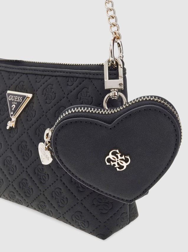 Mala Guess Menina  Debossed Mini Crossbody