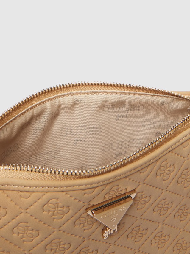 Mala Guess Menina  Debossed Mini Crossbody