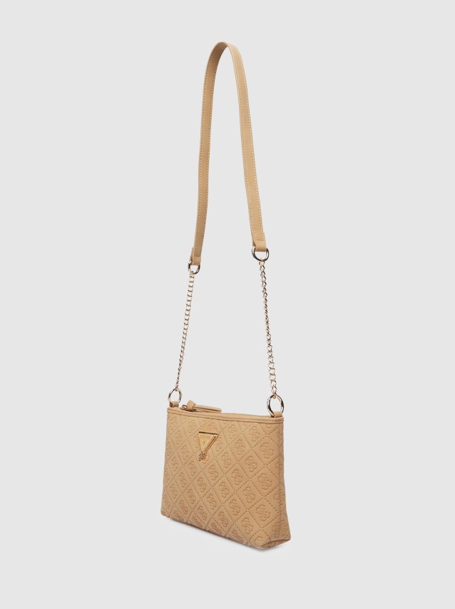 Mala Guess Menina  Debossed Mini Crossbody