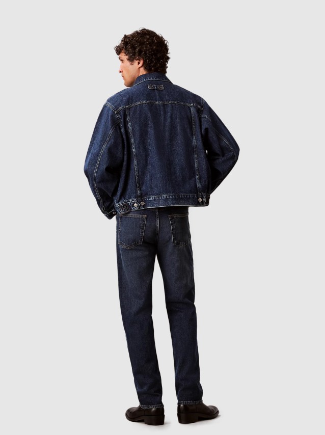 Jeans Calvin Klein Homem Stndrd Strght Oil Slick Jean