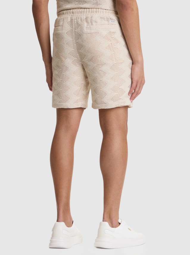 Cal��es Guess Homem Lattice Knit Short