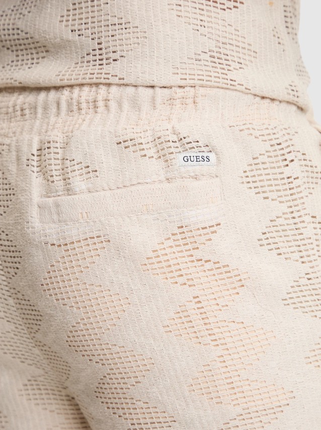 Cal��es Guess Homem Lattice Knit Short