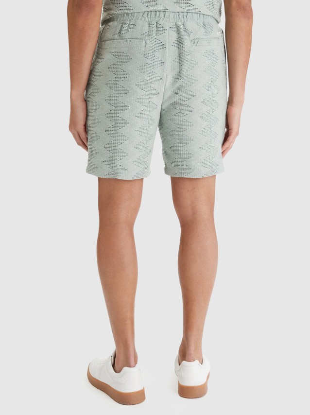 Cal��es Guess Homem Lattice Knit Short