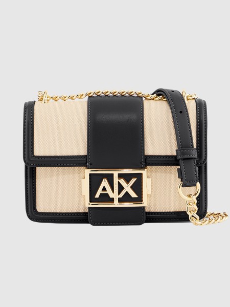 Mala Armani Exchange Mulher Jodie Canvas Crossbody S